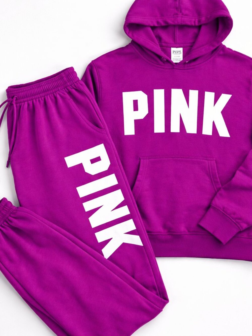 ✨PINK Victoria’s Secret Matching Set✨ Hoodie + Jogger Athleisure (LRG)